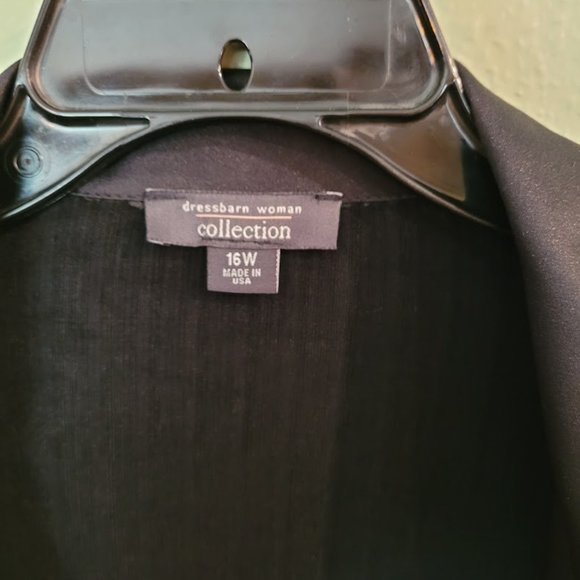 Sparkly Black Blazer with Attached Tank Top - Picture 2 of 7